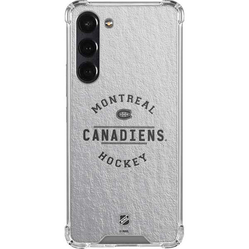 NHL Montreal Canadiens Black Text Galaxy S24 FE Clear Case