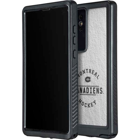 NHL Montreal Canadiens Black Text Galaxy S24 Ultra Waterproof Case