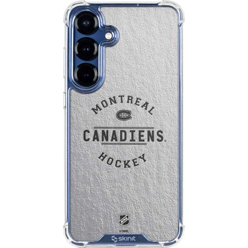 NHL Montreal Canadiens Black Text Galaxy S25 Clear Case