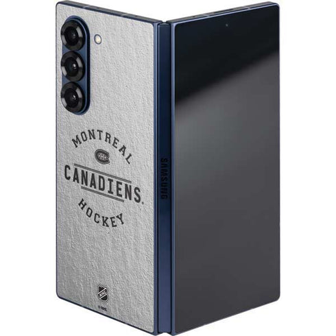 NHL Montreal Canadiens Black Text Galaxy Z Fold6 Skin