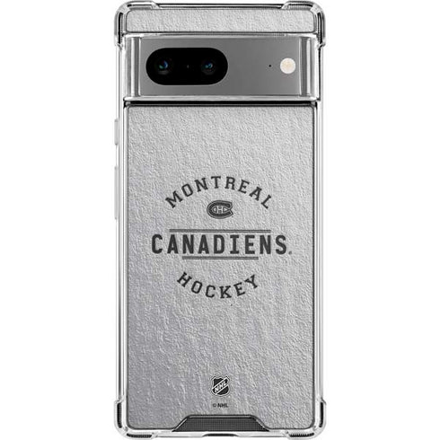NHL Montreal Canadiens Black Text Google Pixel 8a Clear Case