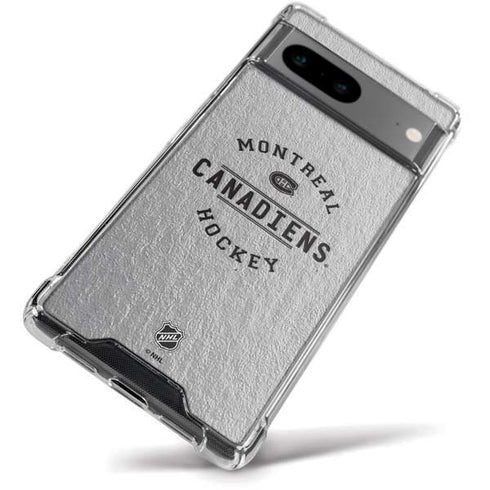 NHL Montreal Canadiens Black Text Google Pixel 8a Clear Case