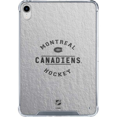 NHL Montreal Canadiens Black Text iPad 11th Gen (2025) Clear Case