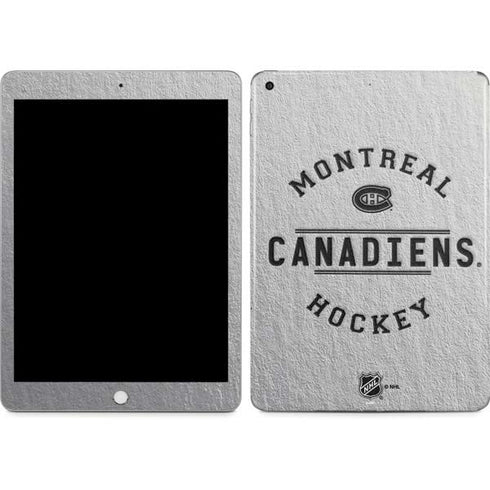 NHL Montreal Canadiens Black Text Apple iPad Skin