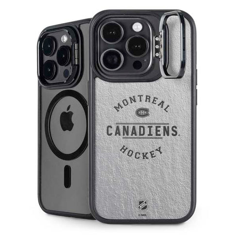 NHL Montreal Canadiens Black Text iPhone 14 Pro Kickstand Case