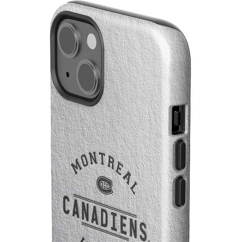 NHL Montreal Canadiens Black Text iPhone 15 Impact Case
