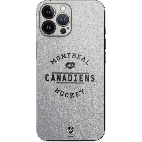 NHL Montreal Canadiens Black Text iPhone 15 Pro Max Skin