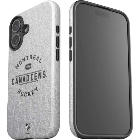 NHL Montreal Canadiens Black Text iPhone 16 Impact Case