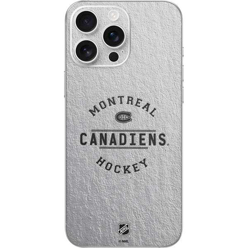 NHL Montreal Canadiens Black Text iPhone 16 Pro Max Skin