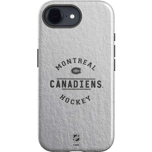NHL Montreal Canadiens Black Text iPhone 16e Impact Case