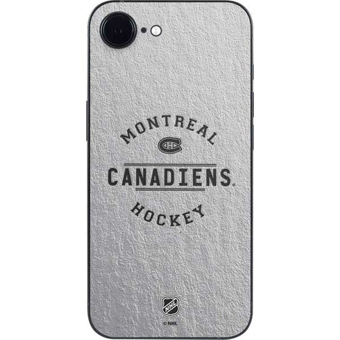 NHL Montreal Canadiens Black Text iPhone 16e Skin