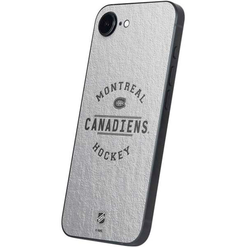 NHL Montreal Canadiens Black Text iPhone 16e Skin