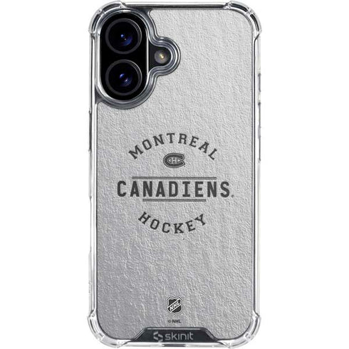 NHL Montreal Canadiens Black Text iPhone 17 Clear Case