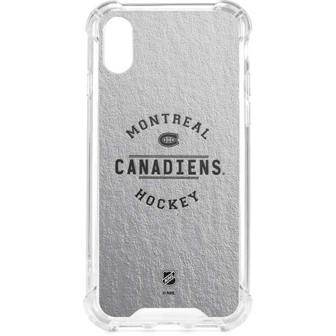 NHL Montreal Canadiens Black Text iPhone XS Clear Case