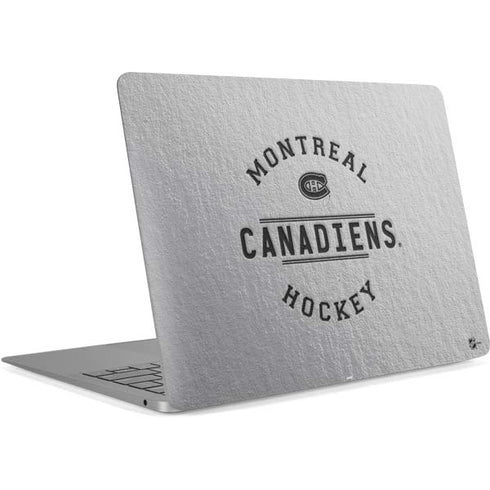 NHL Montreal Canadiens Black Text Apple MacBook Air Skin