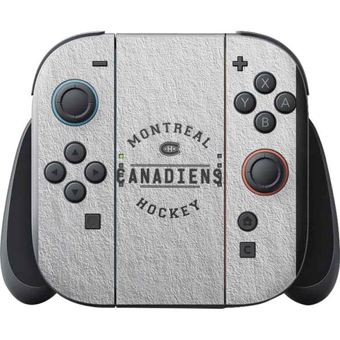NHL Montreal Canadiens Black Text Nintendo Switch 2 (2025) with Joy-Con Skin