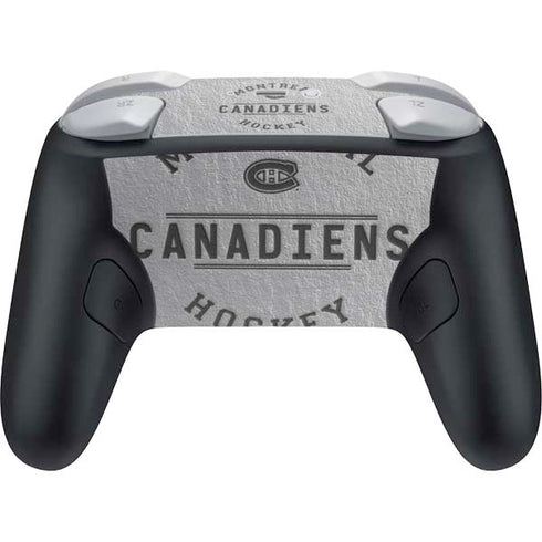 NHL Montreal Canadiens Black Text Nintendo Switch 2 (2025) Pro Controller Skin