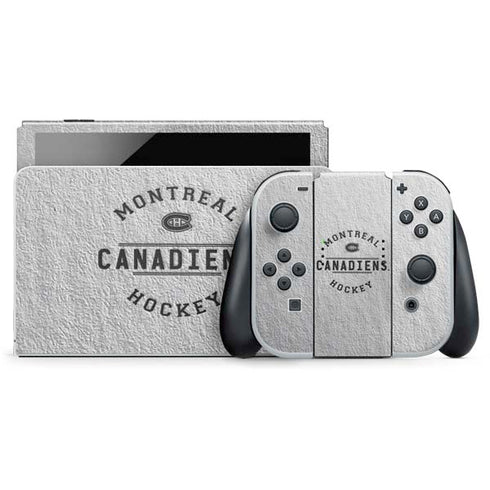 NHL Montreal Canadiens Black Text Nintendo Skins