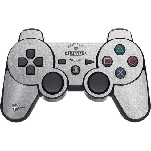 NHL Montreal Canadiens Black Text PS3 Dual Shock wireless controller Skin
