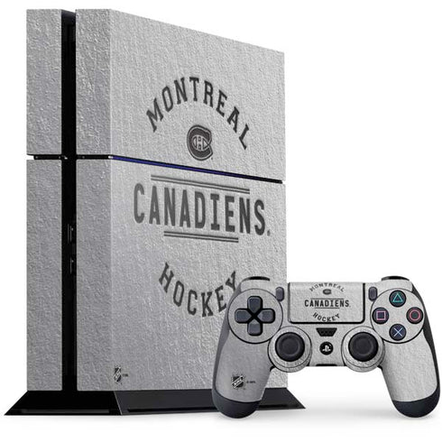NHL Montreal Canadiens Black Text PlayStation PS4 Skins