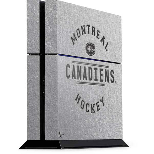 NHL Montreal Canadiens Black Text PlayStation PS4 Skins