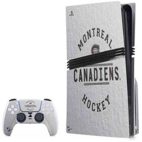 NHL Montreal Canadiens Black Text PlayStation PS5 Skins