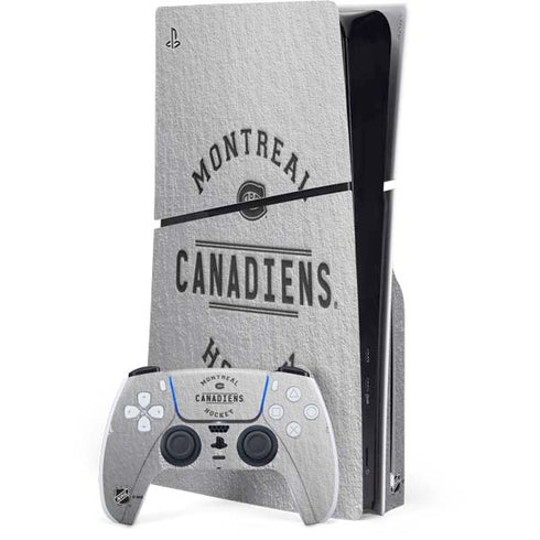 NHL Montreal Canadiens Black Text PlayStation PS5 Skins