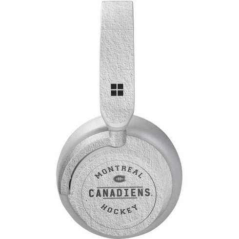NHL Montreal Canadiens Black Text Surface Headphones Skin