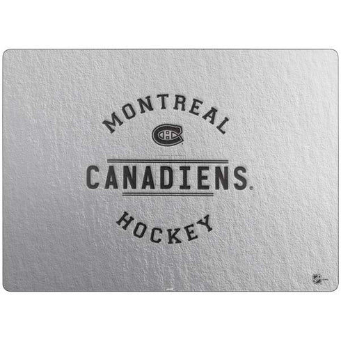 NHL Montreal Canadiens Black Text Surface Laptop 7 13.8in Skin