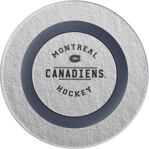 NHL Montreal Canadiens Black Text Wireless Charger Skin