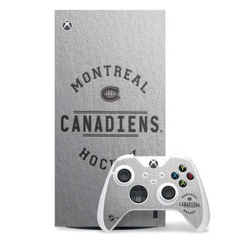 NHL Montreal Canadiens Black Text Xbox Series X Skins
