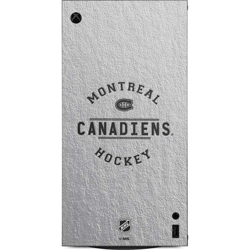 NHL Montreal Canadiens Black Text XBox Series X Digital Edition Console Skin