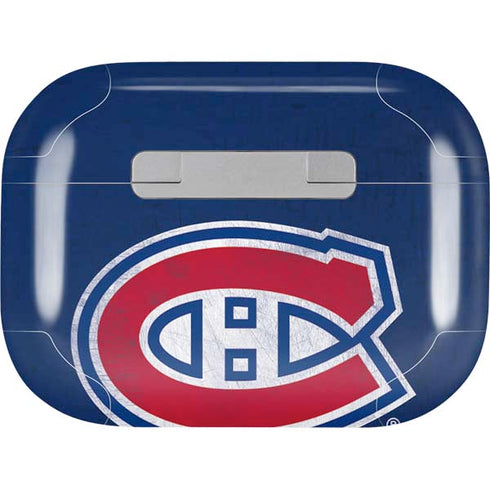 NHL Montreal Canadiens Distressed AirPods Skins