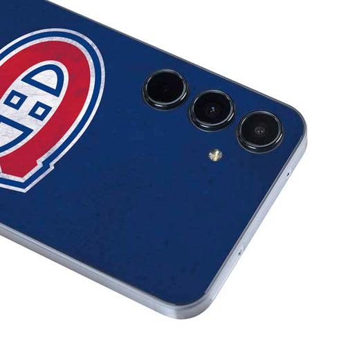 NHL Montreal Canadiens Distressed Galaxy A35 5G Skin