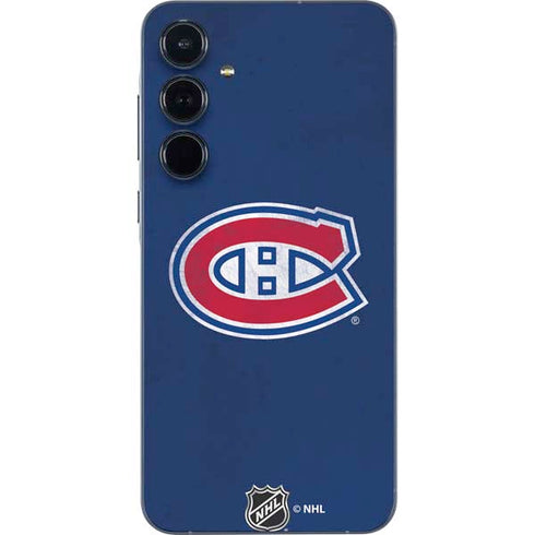 NHL Montreal Canadiens Distressed Galaxy A55 5G Skin