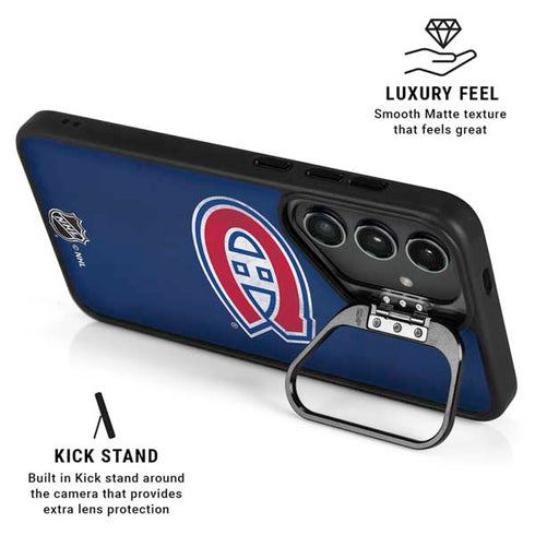 NHL Montreal Canadiens Distressed Galaxy S25 Ultra Kickstand Case