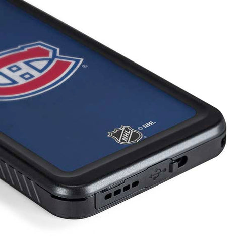 NHL Montreal Canadiens Distressed Galaxy S24 Waterproof Case