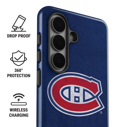NHL Montreal Canadiens Distressed Galaxy S26 Impact Case
