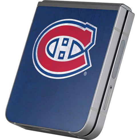 NHL Montreal Canadiens Distressed Galaxy Z Flip6 Skin