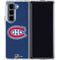 NHL Montreal Canadiens Distressed Galaxy Z Fold5 5G Clear Case