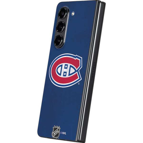 NHL Montreal Canadiens Distressed Galaxy Z Fold5 5G Skin