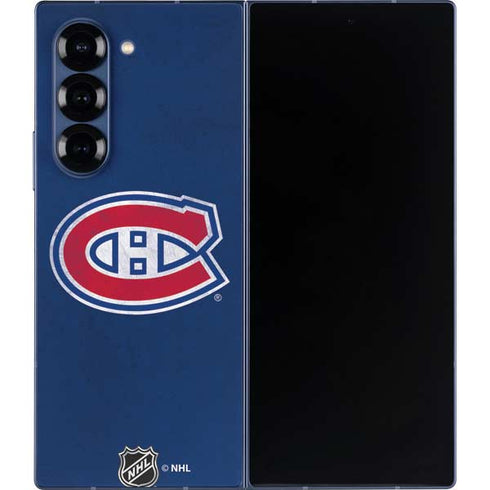 NHL Montreal Canadiens Distressed Galaxy Z Fold6 Skin