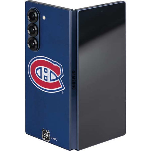 NHL Montreal Canadiens Distressed Galaxy Z Fold6 Skin