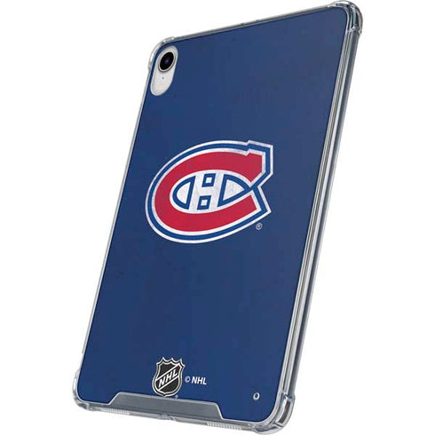 NHL Montreal Canadiens Distressed iPad 11th Gen (2025) Clear Case