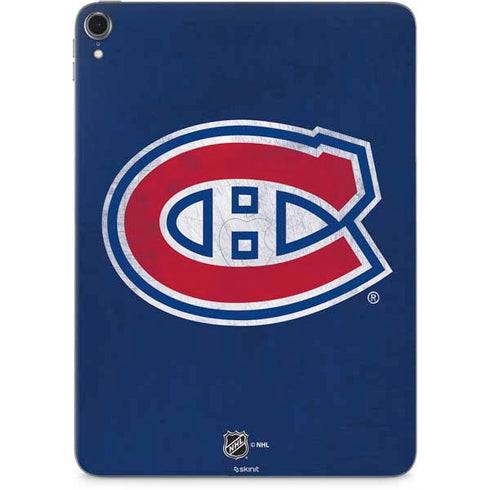 NHL Montreal Canadiens Distressed Apple iPad Pro Skin