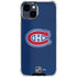 NHL Montreal Canadiens Distressed iPhone 15 Clear Case