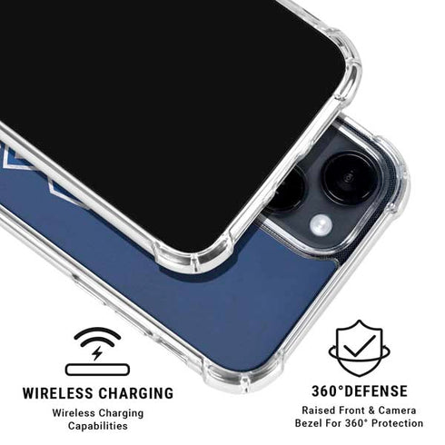 NHL Montreal Canadiens Distressed iPhone 15 Clear Case