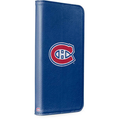 NHL Montreal Canadiens Distressed iPhone 15 Plus Folio Case
