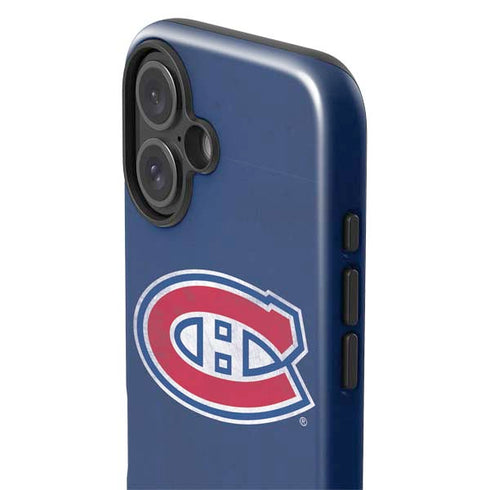 NHL Montreal Canadiens Distressed iPhone 16 Impact Case