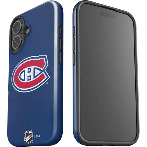 NHL Montreal Canadiens Distressed iPhone 16 Impact Case